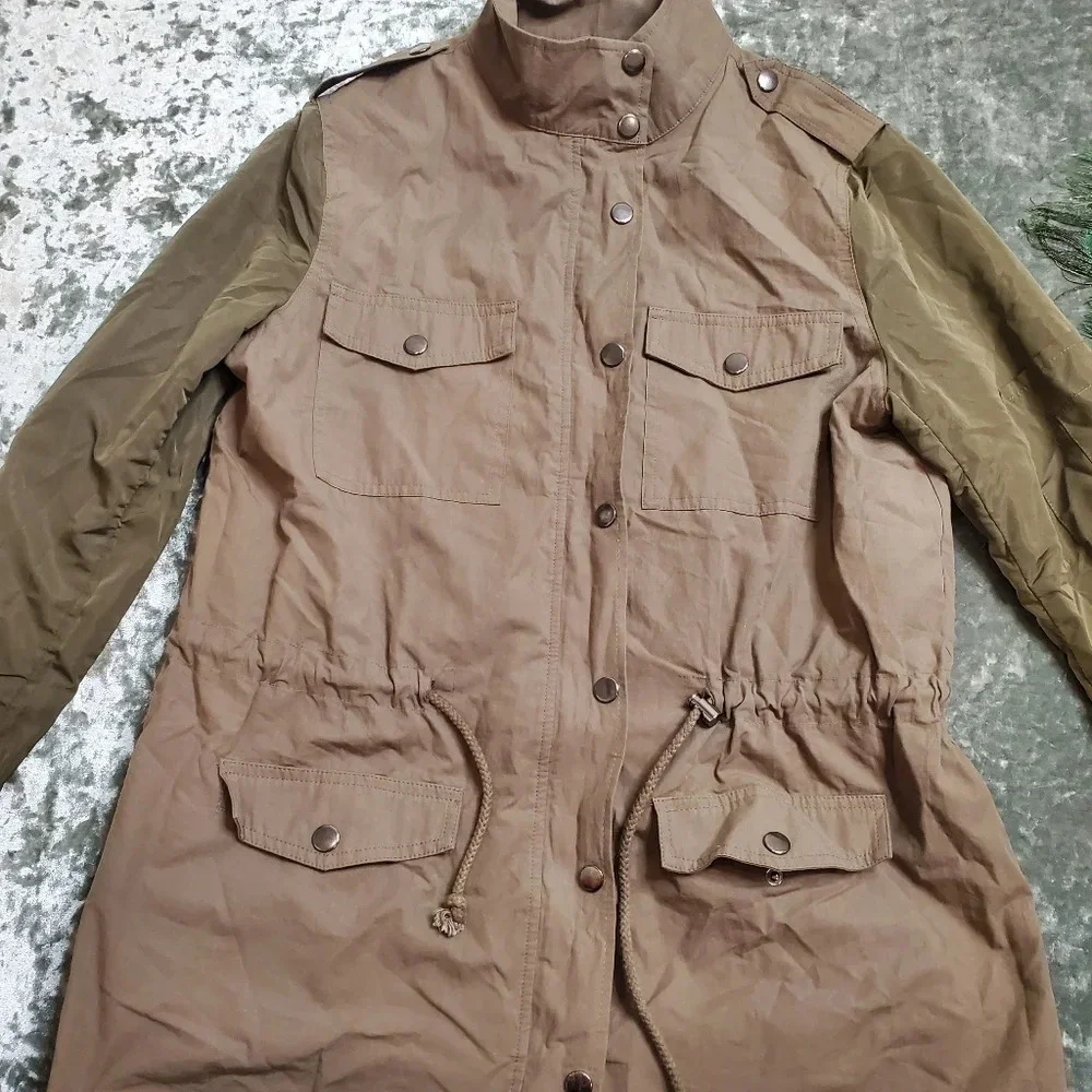 Lulu's Style Sergeant Olive Green Jacket - Picture 3 of 9